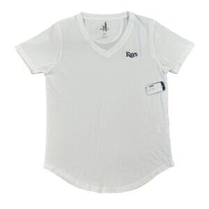 Johnnie-O Women's Meredith Tee V Neck Short Sleeve Tampa Bay Rays Size XS